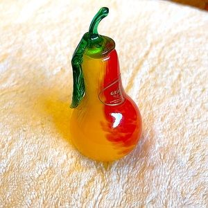 Murano glass pear, home decor